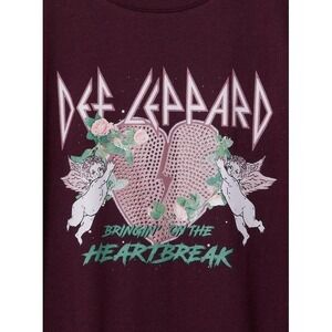 NWT Torrid Def Leppard Oversized Fit Crew Cotton Tee 1X